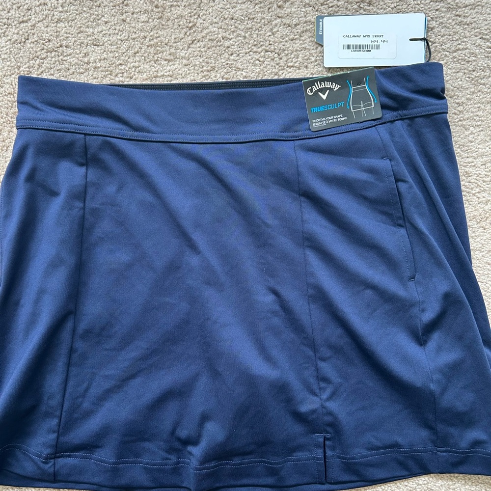 Callaway Women's Blue Skort - Picture 2 of 4